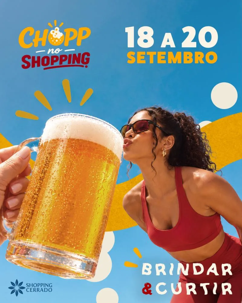 Shopping Cerrado recebe festival com cervejas artesanais, carros antigos, motos e música ao vivo